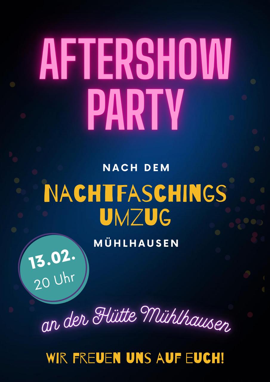 Flyer zum Nachtumzug in Mühlhausen